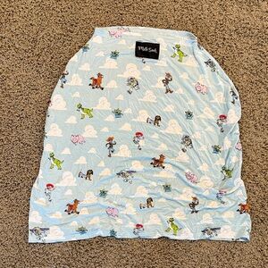 Wild Sand Kids Cartoon Print Blanket - Blue